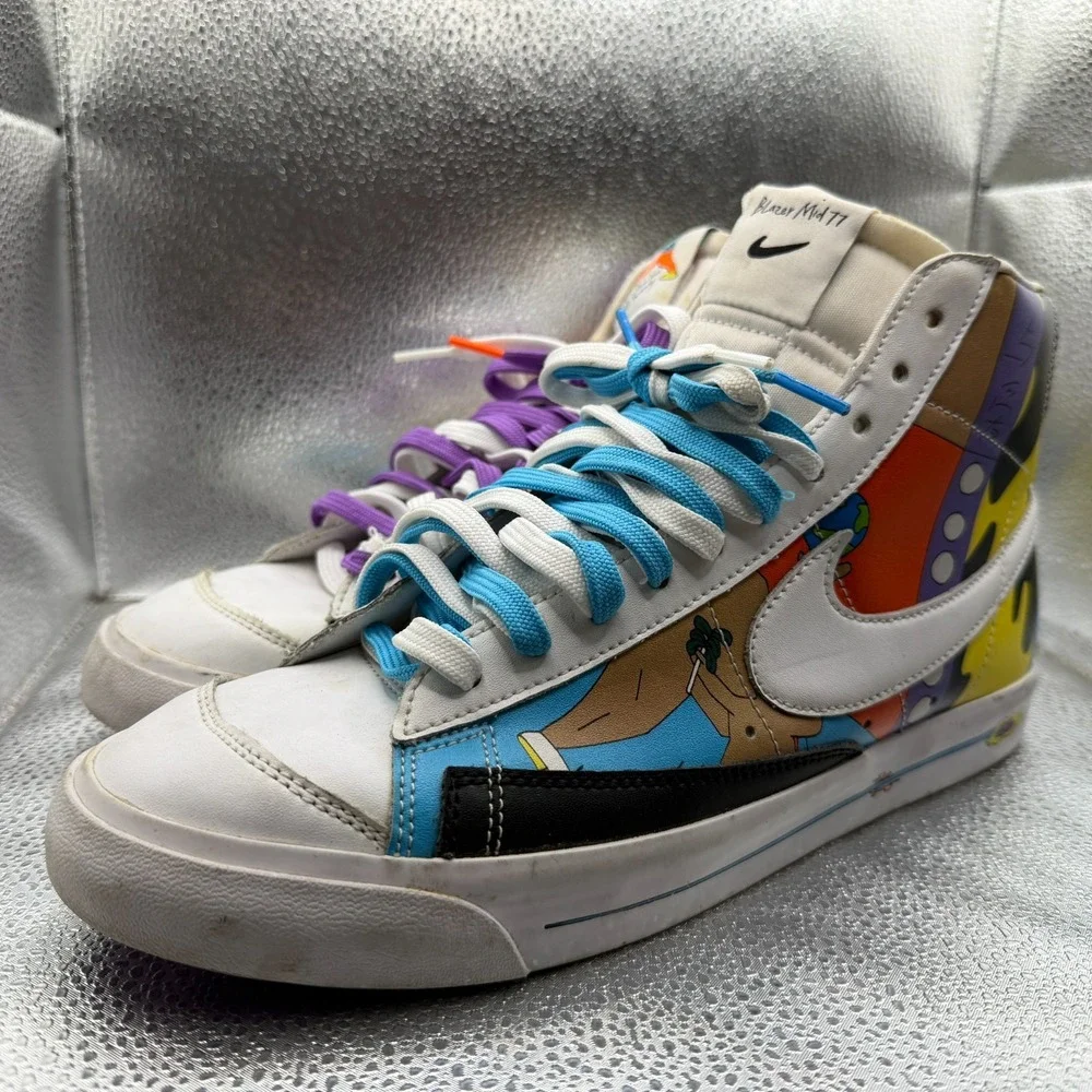 Size 10.5 Nike Flyleather Blazer Mid '77 QS 'Ruohan Wang' Mens Shoes CZ3775-900‎